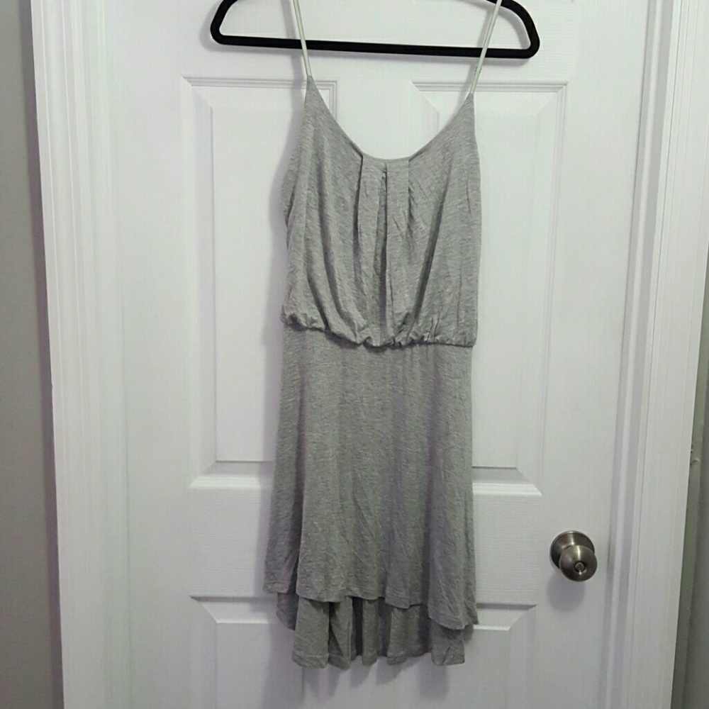 Gray knit dress